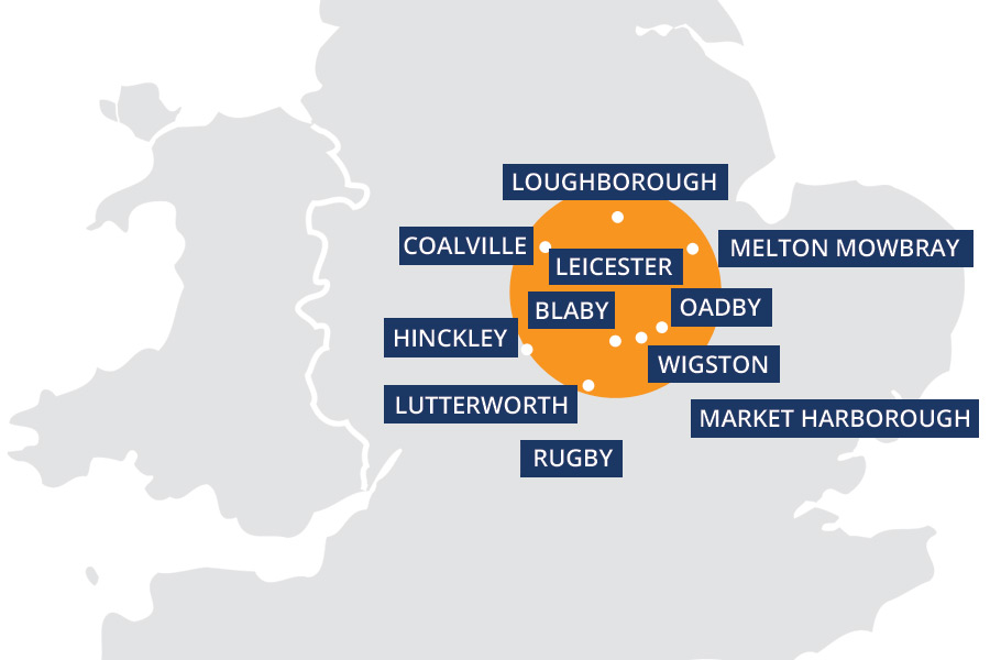 Covering Leicestershire