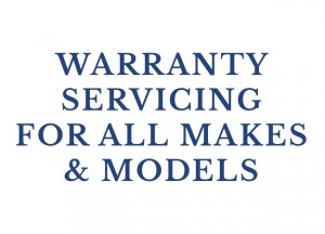 warranty servicing for all makes & models